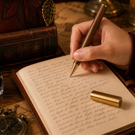 Set Cadou Vintage cu Jurnal si Pix, Copacul Vietii Rosu [2]