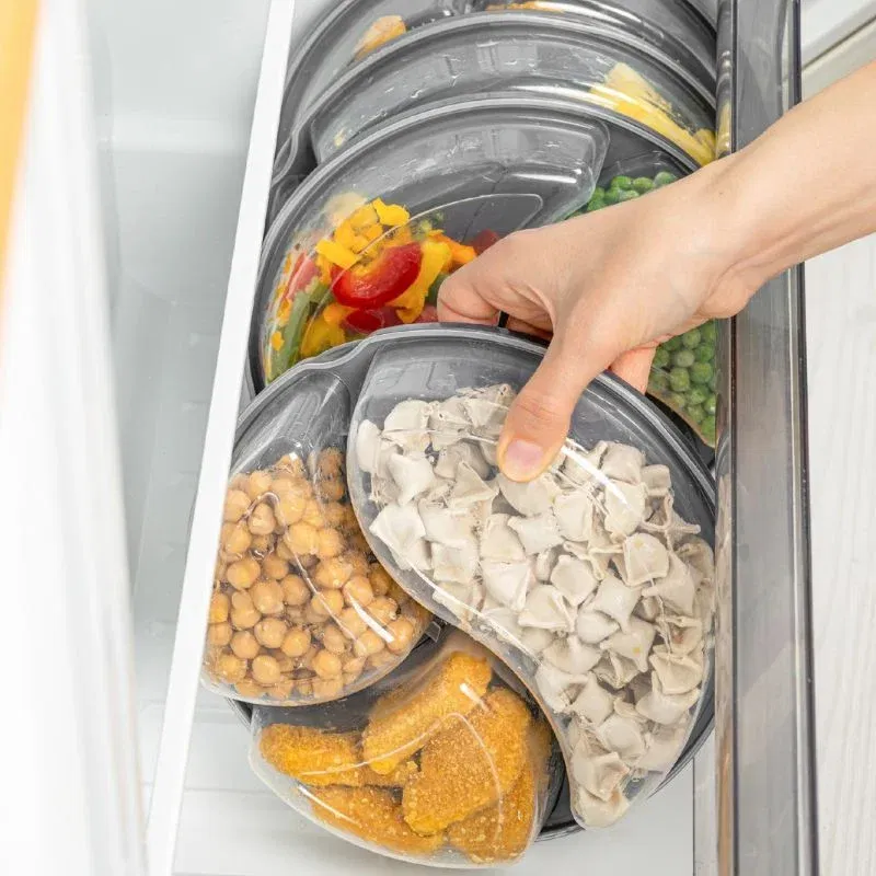 Set Containere Depozitare Antracit - 8 Piese [1]