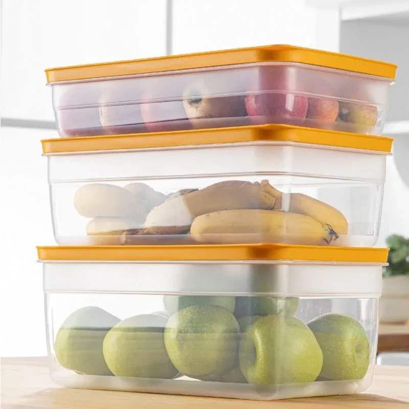 Set cutie de depozitare 3 piese Portocaliu [1]