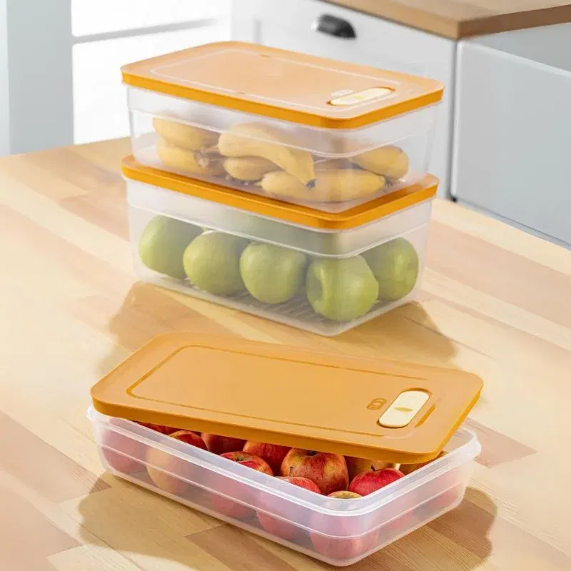 Set cutie de depozitare 3 piese Portocaliu [0]