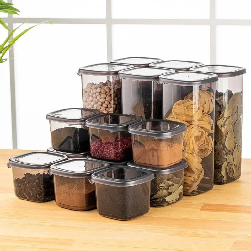 Cele mai noi - Set Cutii Organizare Practica Antracit - 15 Piese