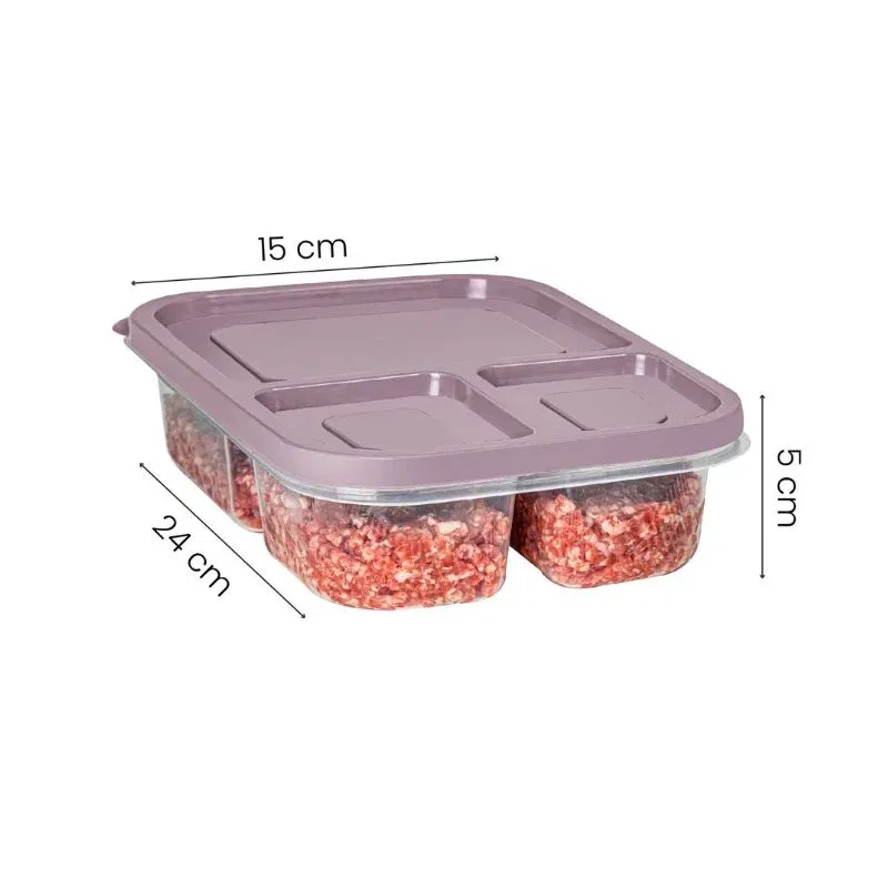 Set cutii pentru depozitare pentru alimente - 4 Piese [2]