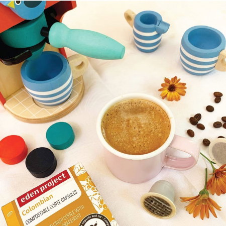 Set jucarii din lemn Espressor pentru cafea, 10 piese [0]