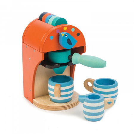 Set jucarii din lemn Espressor pentru cafea, 10 piese [6]