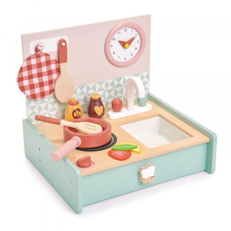 Set jucarii din lemn Mini Bucatarie in cutie, 11 piese [3]
