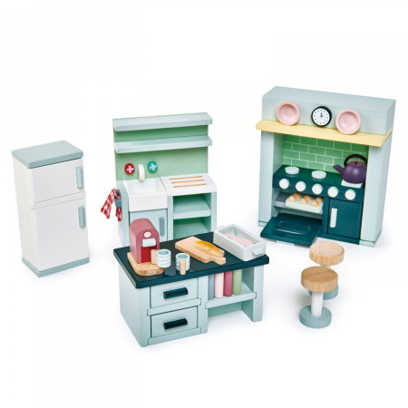 Set jucarii din lemn Mobilier bucatarie, 22 piese [1]