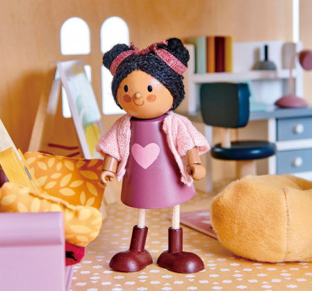 Set jucarii din lemn Mobilier Casuta Papusii, 27 piese [2]