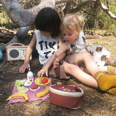 Set jucarii din lemn Picnic cu ursulet, 14 piese [0]