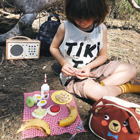 Set jucarii din lemn Picnic cu ursulet, 14 piese [1]