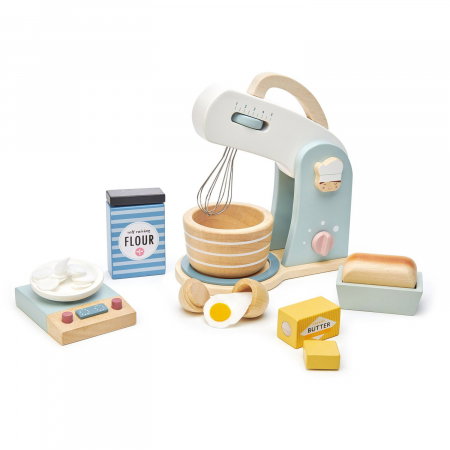 Set jucarii din lemn Robot de bucatarie cu accesorii, 27 piese [0]