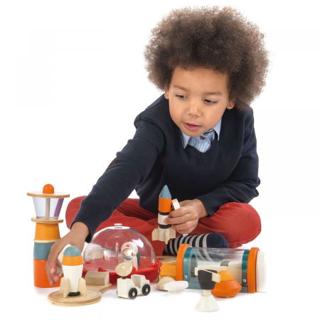 Set jucarii din lemn Viata pe Planeta Marte, 16 piese [0]