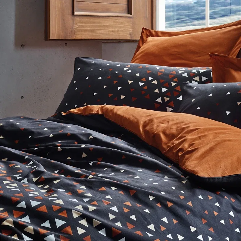 Set lenjerie bumbac ranforce Colin - Scortisoara, 200x220 cm, 2 fete de perna, cearsaf [1]