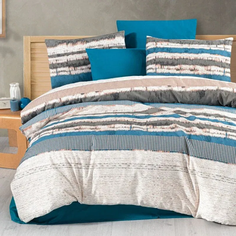 Set lenjerie de pat 160x220 cm, confort si eleganta moderna [0]