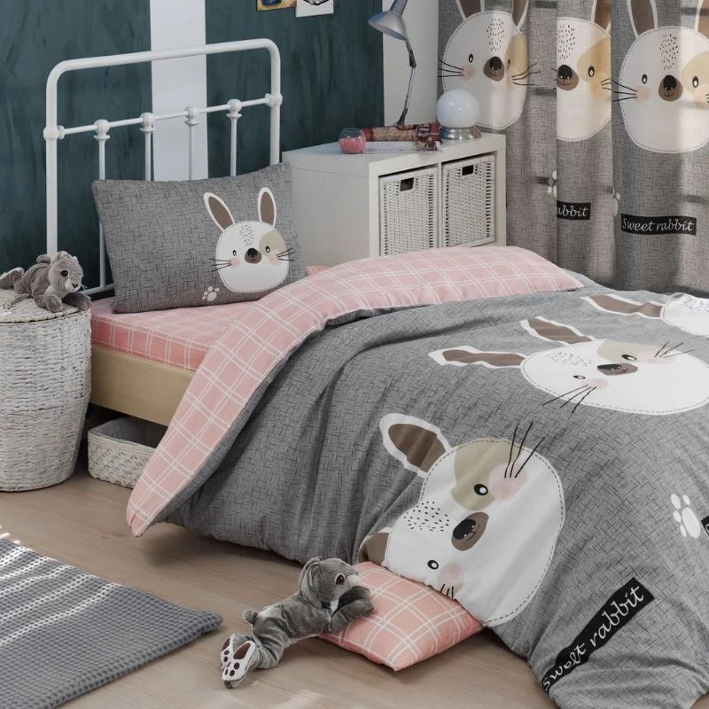 Cele mai noi - Set lenjerie de pat 160x220 cm, design pentru copii cu cearsaf si husa perna