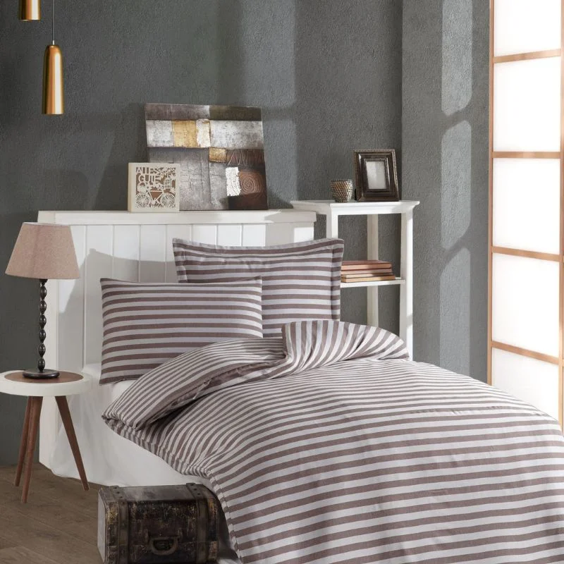 Cele mai noi - Set lenjerie de pat confortabil, bumbac respirabil, design simplu si elegant