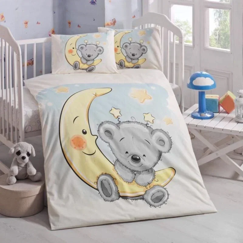 Cele mai noi - Set lenjerie pat copii Pitrck - Multicolor, bumbac, 100x150 cm