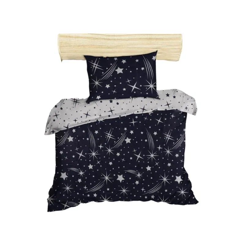 Set lenjerie pat Halley - Bleumarin, 160x220 cm, 2 fete de perna [2]