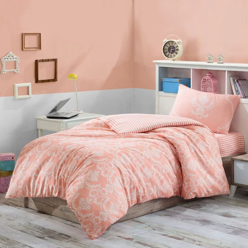 Cele mai noi - Set lenjerie pat o persoana Pure, bumbac si poliester, 160x220 cm