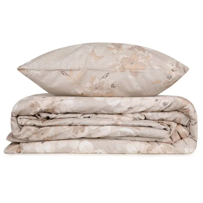 Set lenjerie pat ranforce Elena - Maro, 200x220 cm, 2 fete de perna, cearsaf [3]