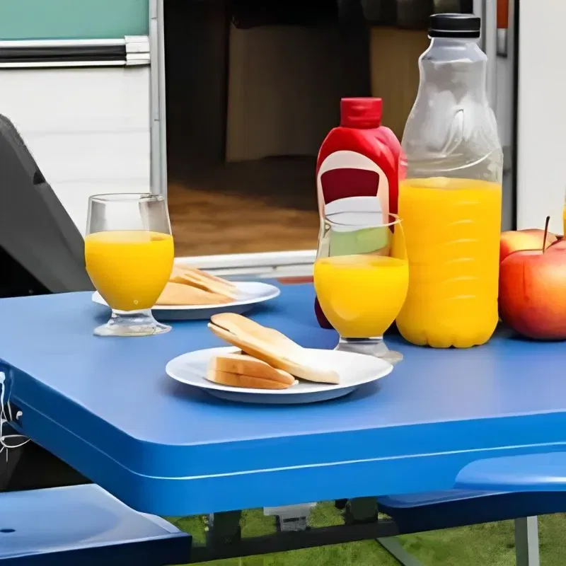 Set masa pliabila cu banci pentru camping [1]