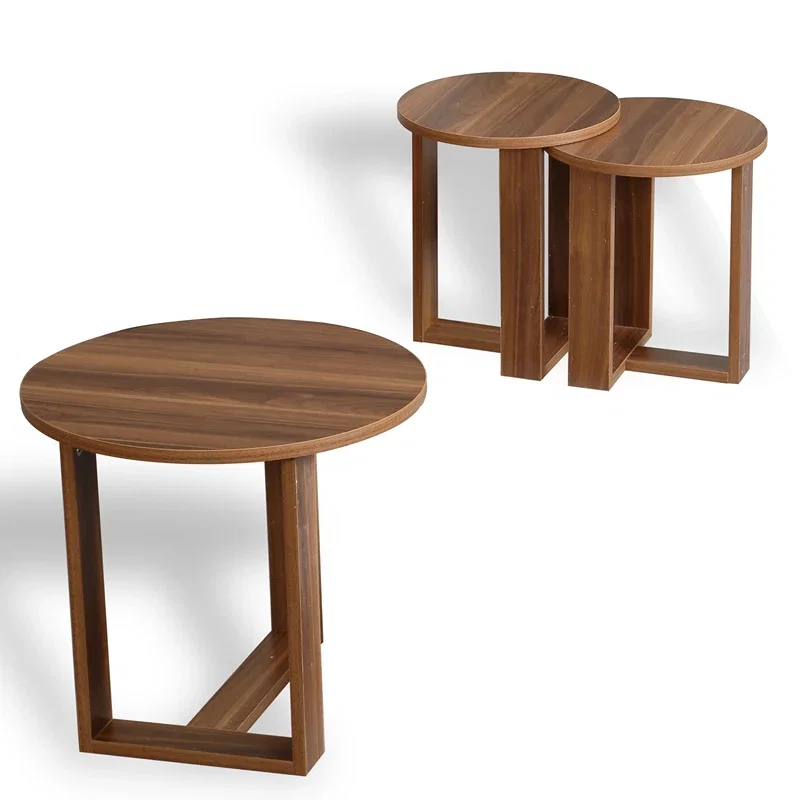 Set masute Mira, nuc, 3 piese, masute suprapuse, eleganta si functionalitate [3]