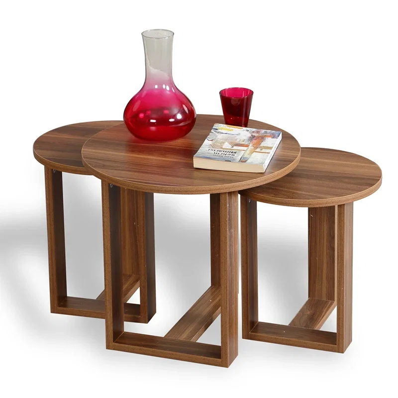 Set masute Mira, nuc, 3 piese, masute suprapuse, eleganta si functionalitate [2]