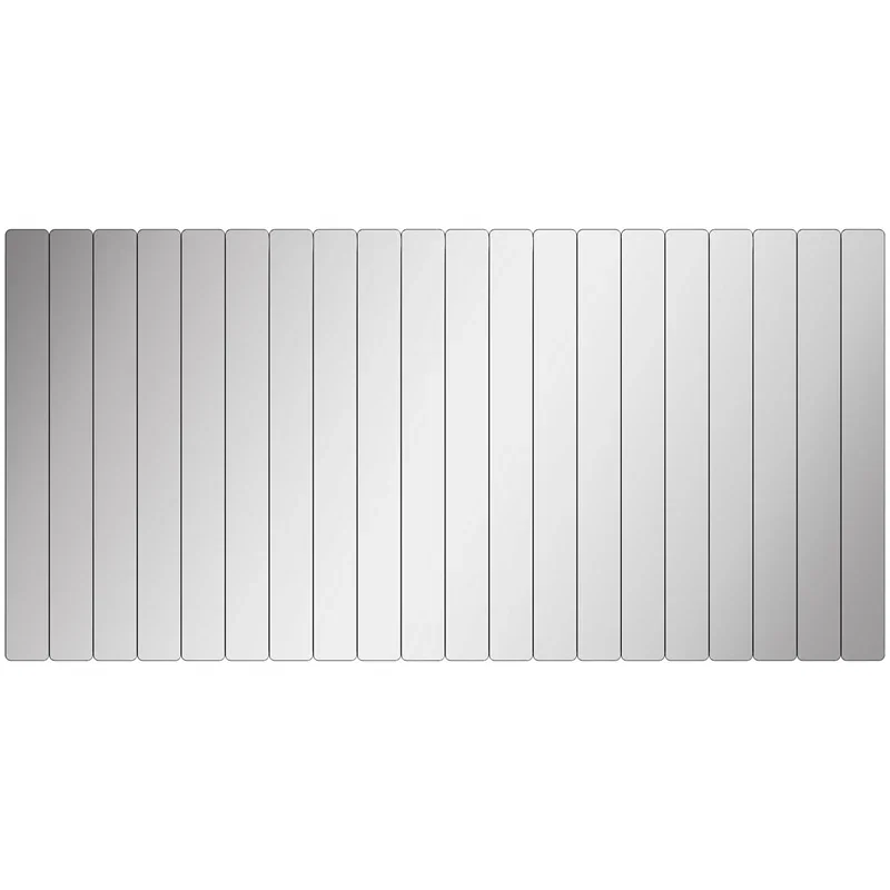 Set oglinzi dreptunghiulare, argintii, 5 x 40 cm, acrilice, 20 buc [6]