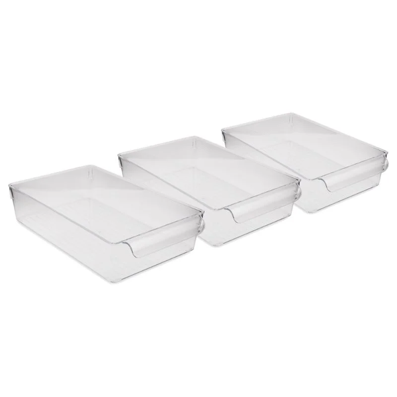 Cele mai noi - Set organizator frigider 3 piese Transparent