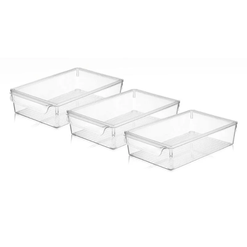 Cele mai noi - Set organizator pentru frigider 3 piese Transparent