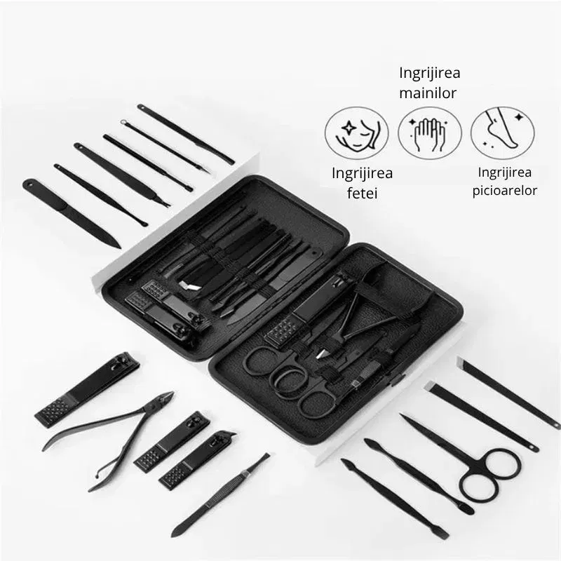 Set pentru manichiura si pedichiura pentru barbati, 18 piese [6]