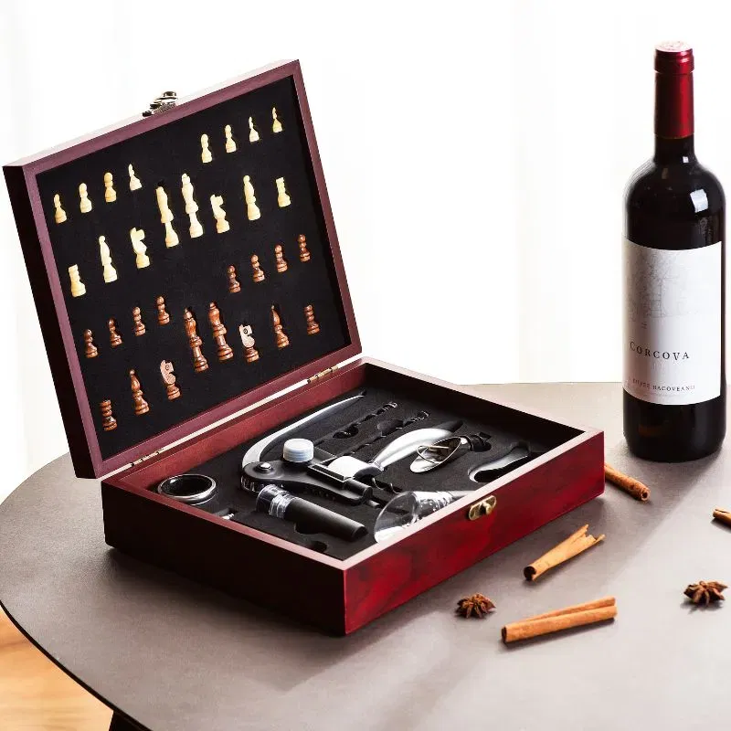 Set sah si accesorii vin, Caseta Deluxe [5]