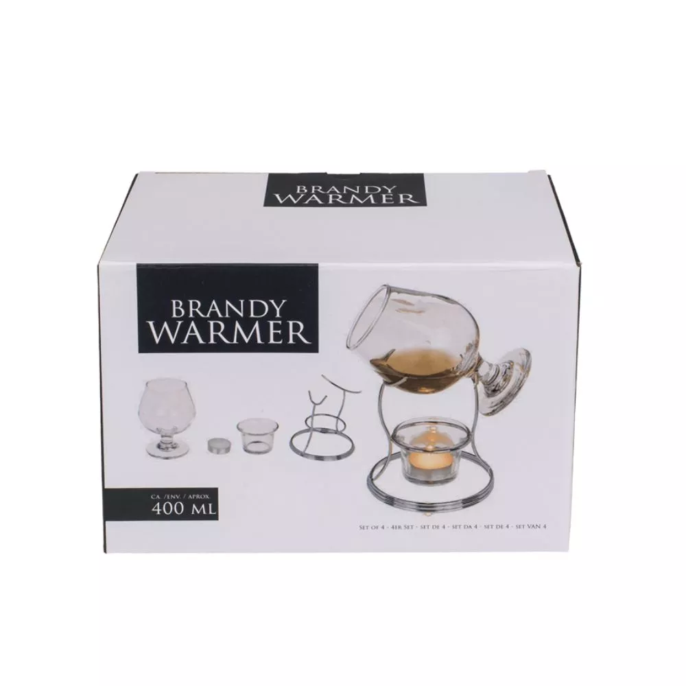 Set servire cognac incalzitor cu suport si pahar [8]