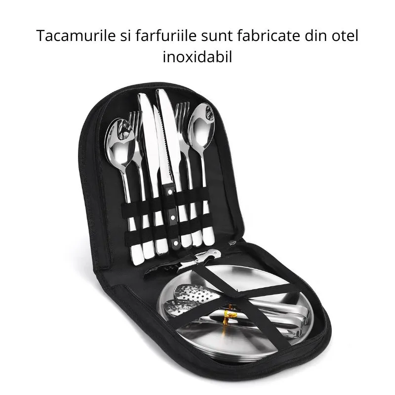 Set tacamuri si farfurii pentru picnic 20 piese [9]