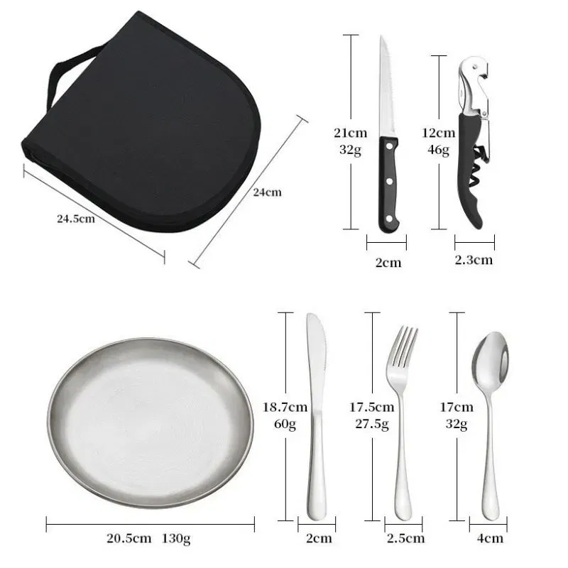 Set tacamuri si farfurii pentru picnic 20 piese [10]