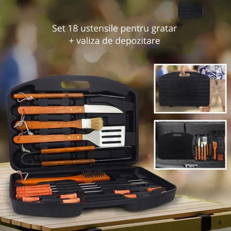 Set valiza cu 18 ustensile gratar [2]