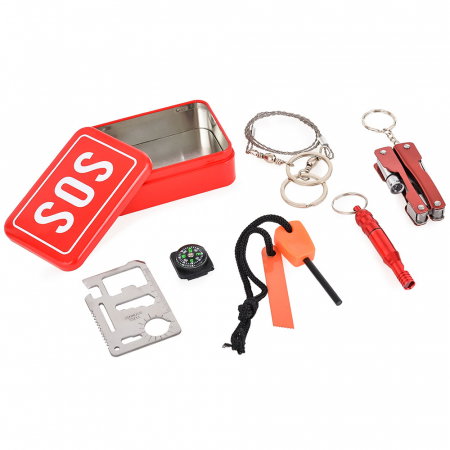SOS Kit supravietuire multifunctional, 6 unelte [9]
