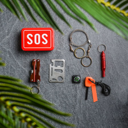 SOS Kit supravietuire multifunctional, 6 unelte [0]