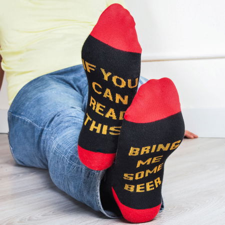 Cadouri Haioase - Sosete amuzante Bring Me Beer