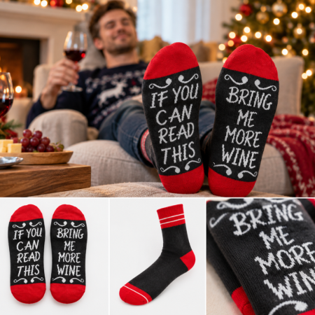 Sosete Amuzante Bring Me Wine [6]