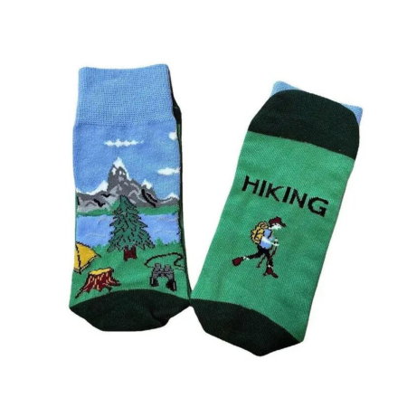 Sosete amuzante cu chef de duca I'd rather be hiking [7]