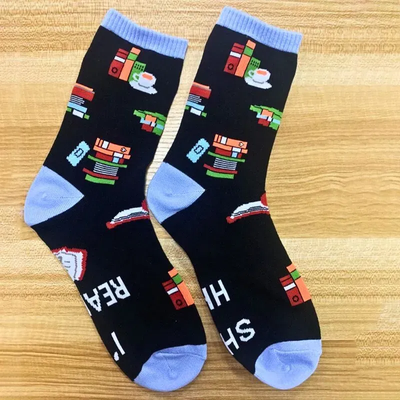 Sosete amuzante de lectura Shhhh I'm reading, Marime 40-44 [5]