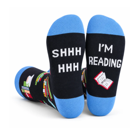 Sosete amuzante de lectura Shhhh I'm reading, Marime 40-44 [2]