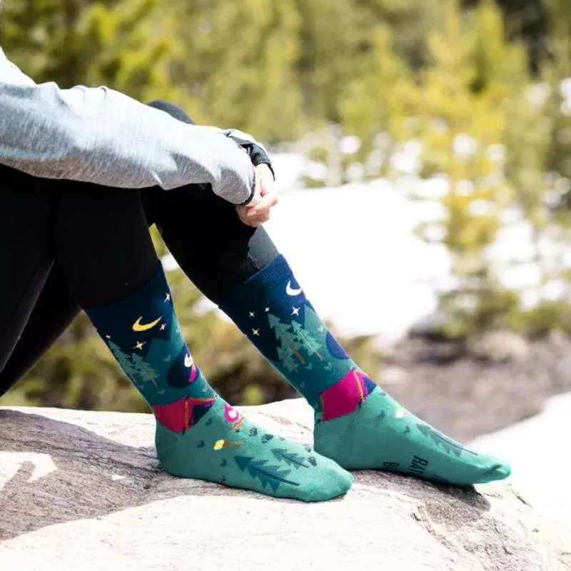 Sosete amuzante pentru calatori I'd rather be camping [1]