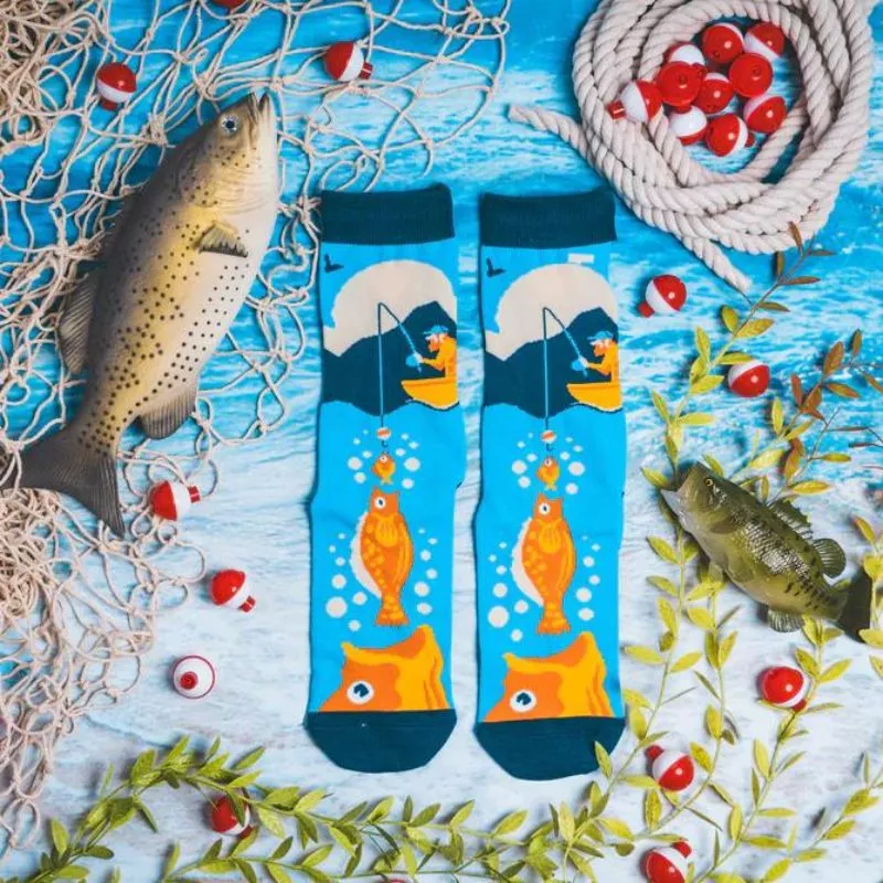 Sosete amuzante pentru pescari Size matters [6]