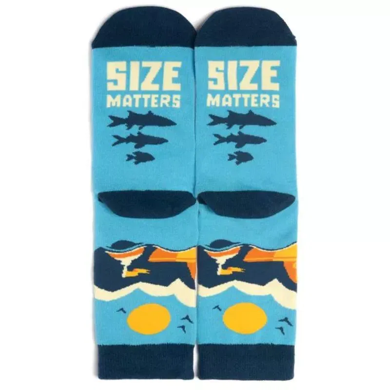 Sosete amuzante pentru pescari Size matters [9]