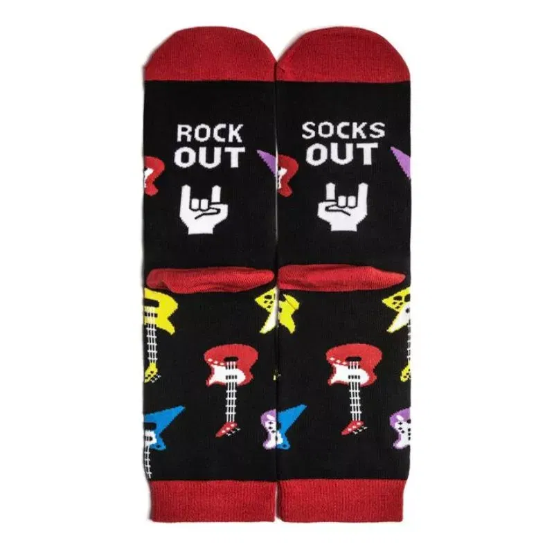 Sosete amuzante pentru rockeri Rock out Socks out [4]