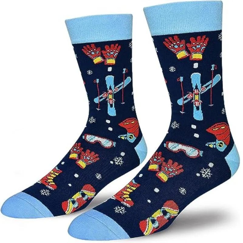 Sosete amuzante pentru schiori I'd rather be skiing [5]