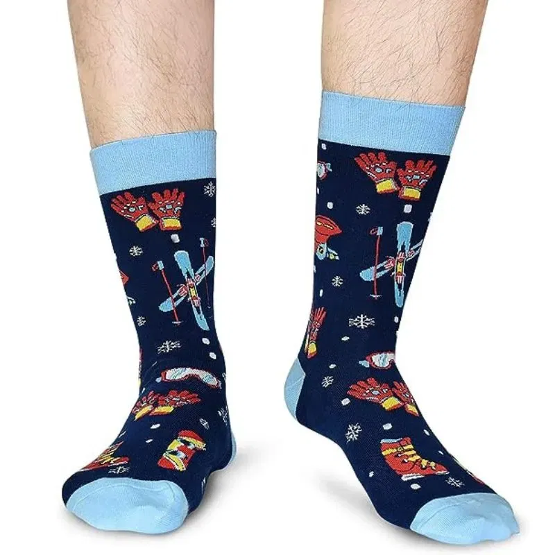 Sosete amuzante pentru schiori I'd rather be skiing [3]