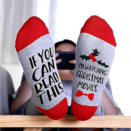 Cadouri de Craciun pentru Familie - Sosete Amuzante Watching Christmas Movies