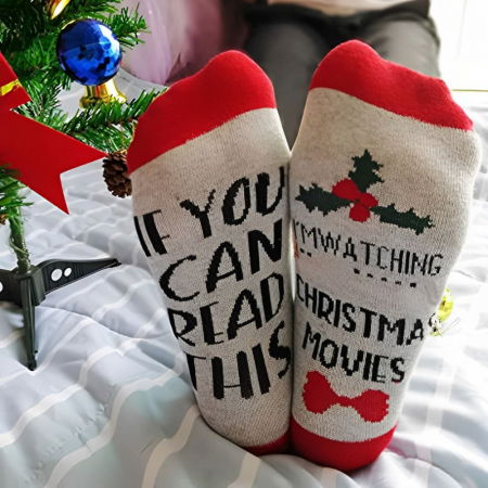 Sosete Amuzante Watching Christmas Movies [1]